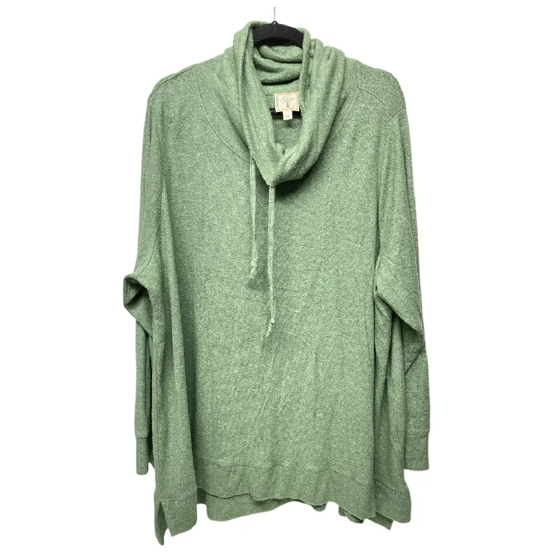 Top Long Sleeve By Clothes Mentor In Green, Size: 3x