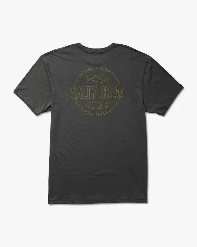 Outlined Premium Tee - Charcoal