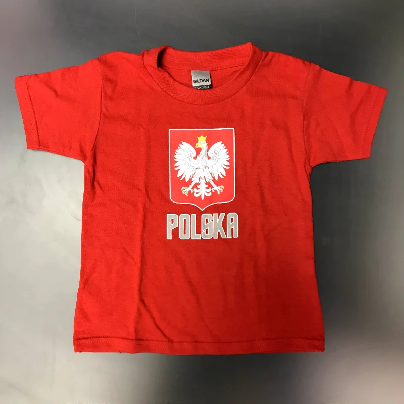 Poland Toddler Printed Polska Eagle Crest T-Shirt - Red