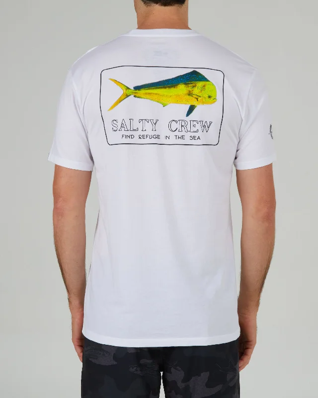 Golden Mahi Premium Tee - White