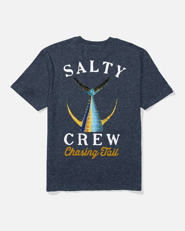 Tailed Tee - Navy Heather