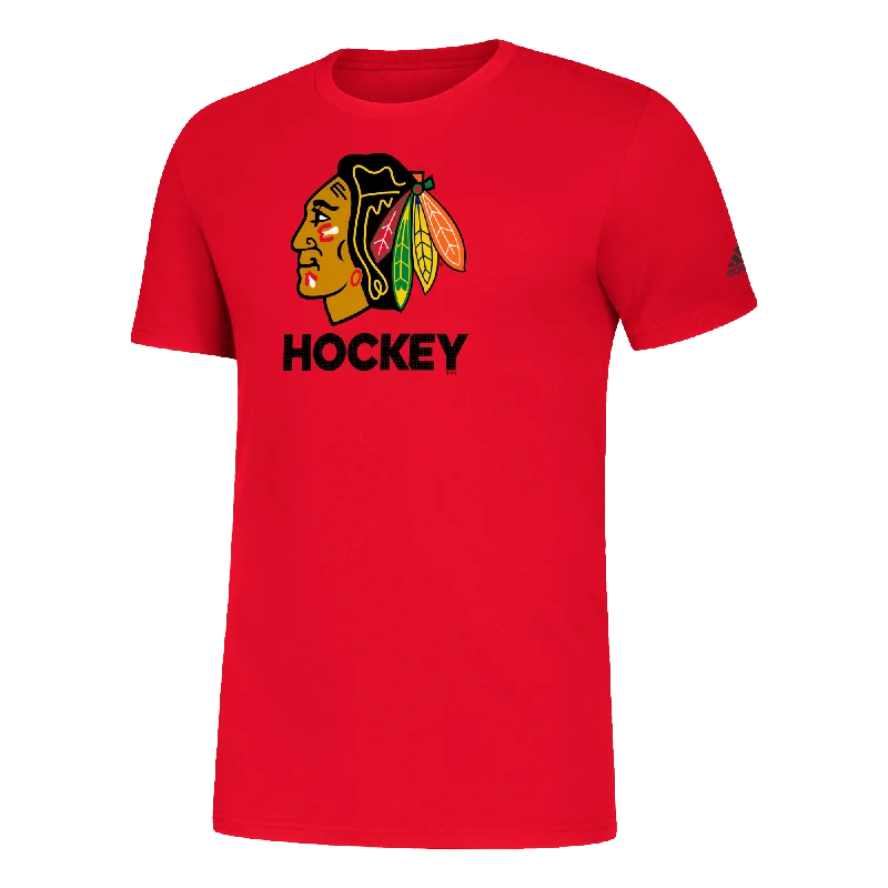 Chicago Blackhawks NHL Adidas Hockey Club Red T-Shirt