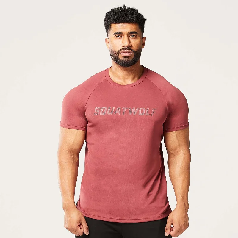 Code Muscle Tee - Oxblood Red