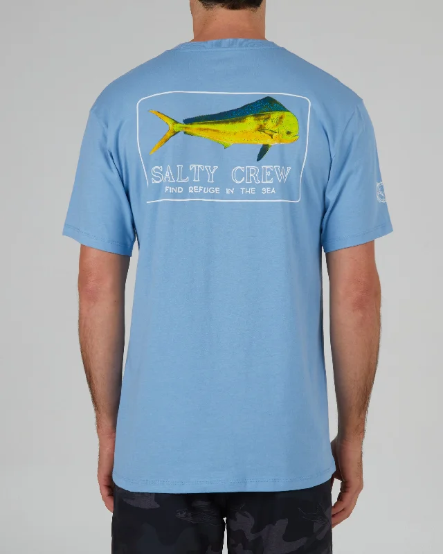 Golden Mahi Premium Tee - Marine Blue