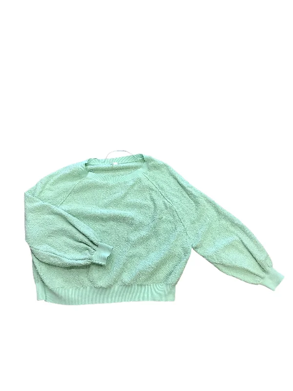 Top Long Sleeve By Free People In Green, Size: M