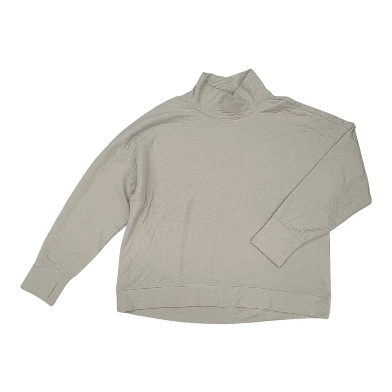 Athletic Top Ls Collar By Rbx In Tan, Size:Xxl