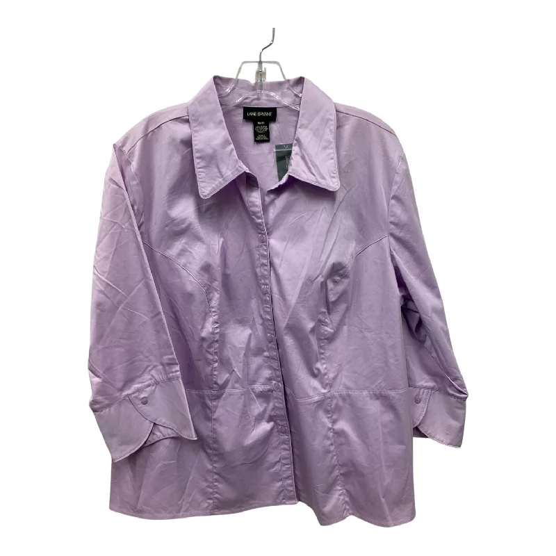 Top Ls By Lane Bryant In Purple, Size:1X