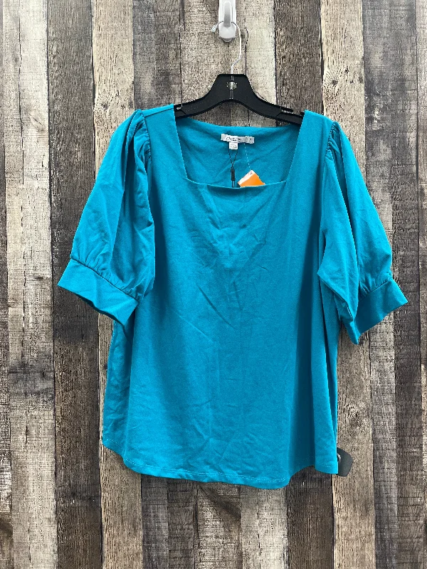 Top 3/4 Sleeve By Chicos In Blue, Size: Xs