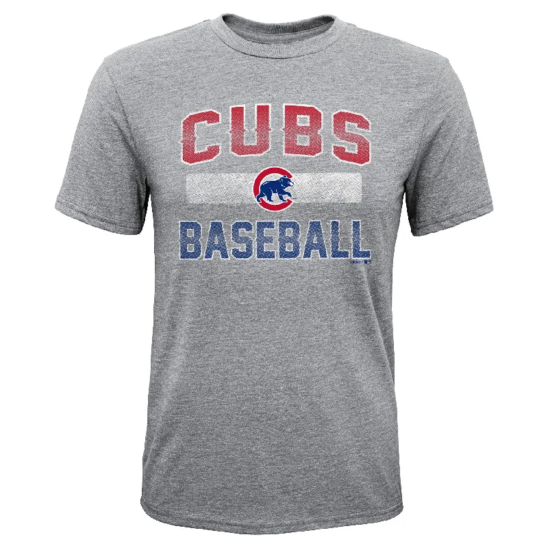 Chicago Cubs Youth Gray "Hall of Fame" T-Shirt Tee