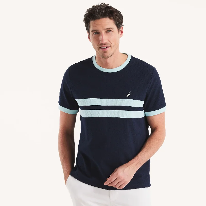 Nautica Mens Colorblock Crewneck T-Shirt