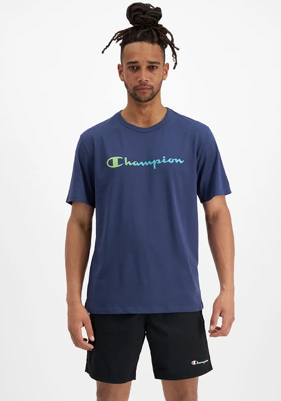 Champion Men's Ombre Logo Script Tee