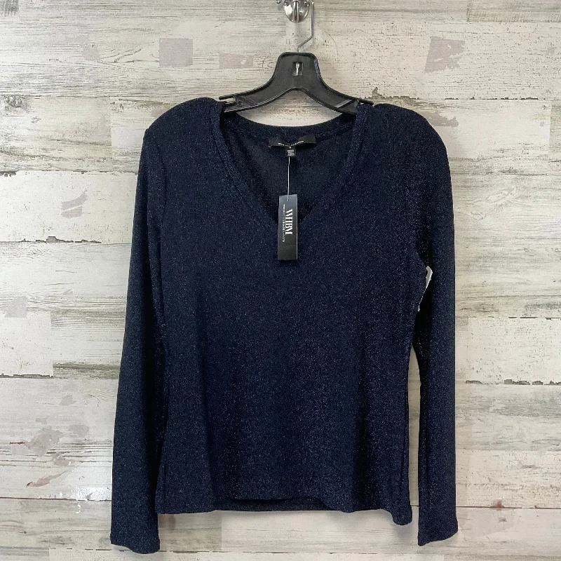 Top Long Sleeve By White House Black Market In Blue, Size: S