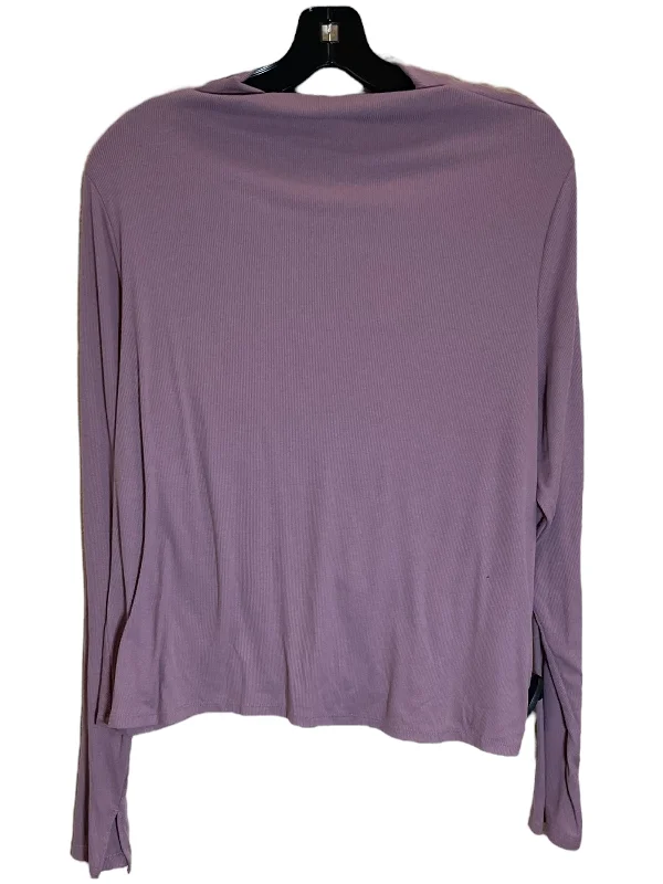 Top Long Sleeve By Clothes Mentor In Purple, Size: 1x