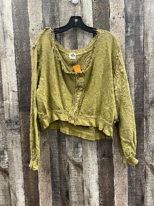 Top Long Sleeve By We The Free In Green, Size: Xs