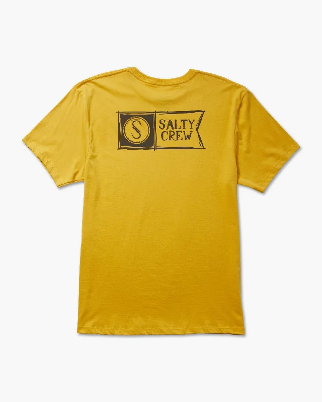 Sketchy Alpha Premium Tee - Mustard