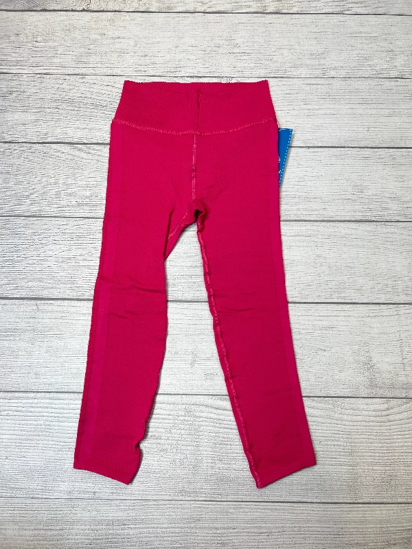 Athletic Leggings By Free People In Pink, Size: M