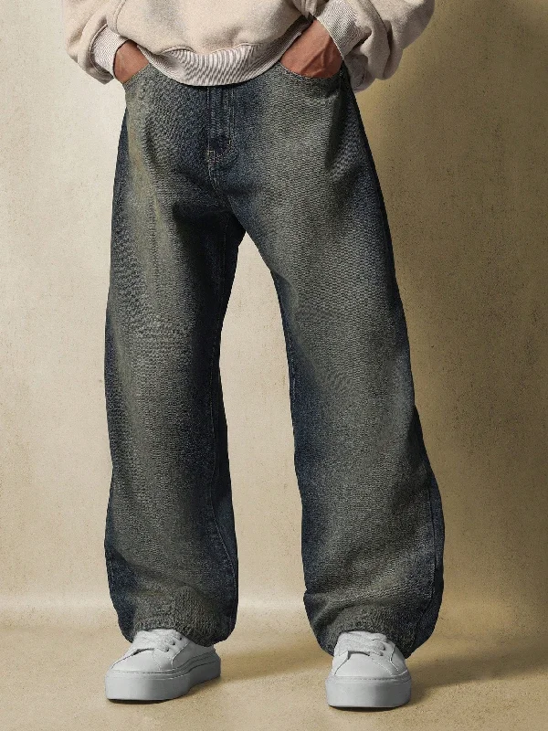 Dirty Wash Loose Fit Baggy Pant