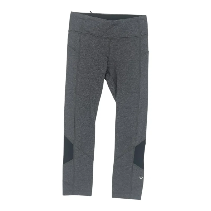 Athletic Leggings Capris By Lululemon In Grey, Size:S