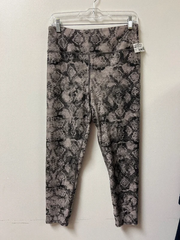 Athletic Leggings By Clothes Mentor In Snakeskin Print, Size: Xl