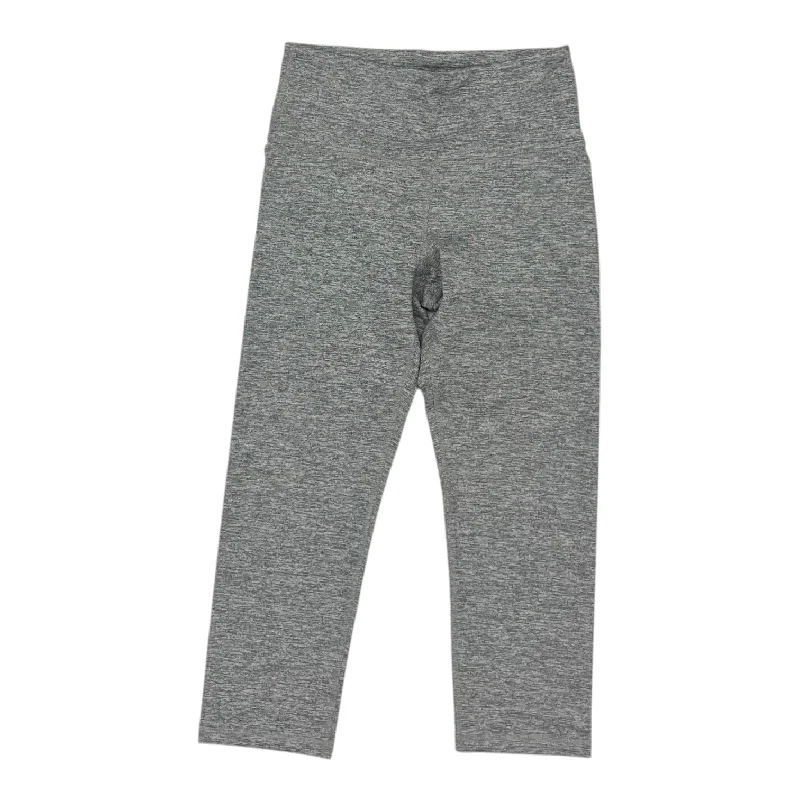 Athletic Leggings Capris By Old Navy In Grey, Size:M