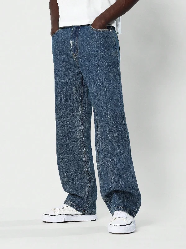 Crinkle Flare Fit Jean