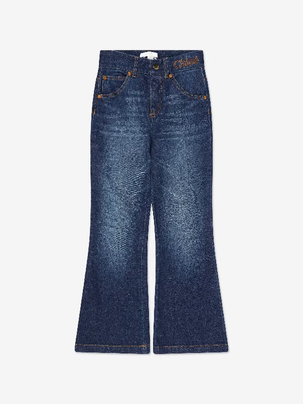 Chloé Girls Denim Jeans in Blue