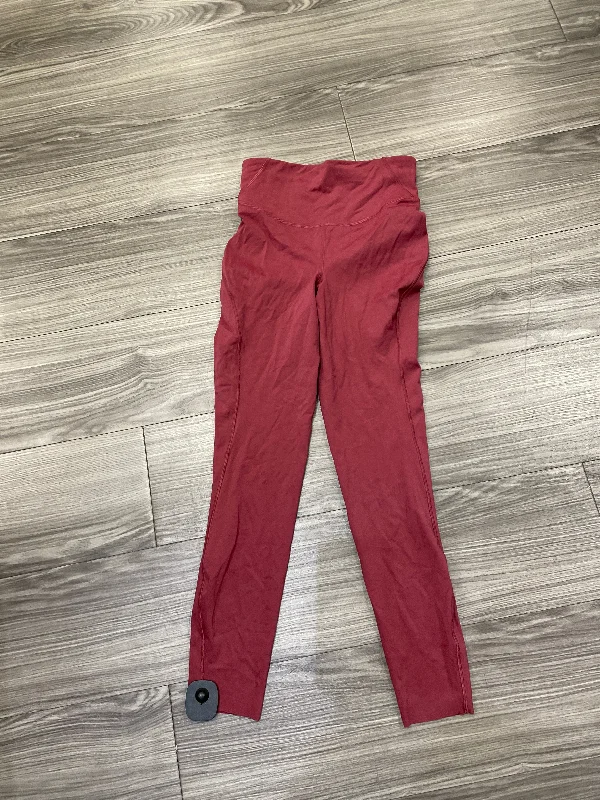 Athletic Leggings By Lululemon In Red, Size: 4