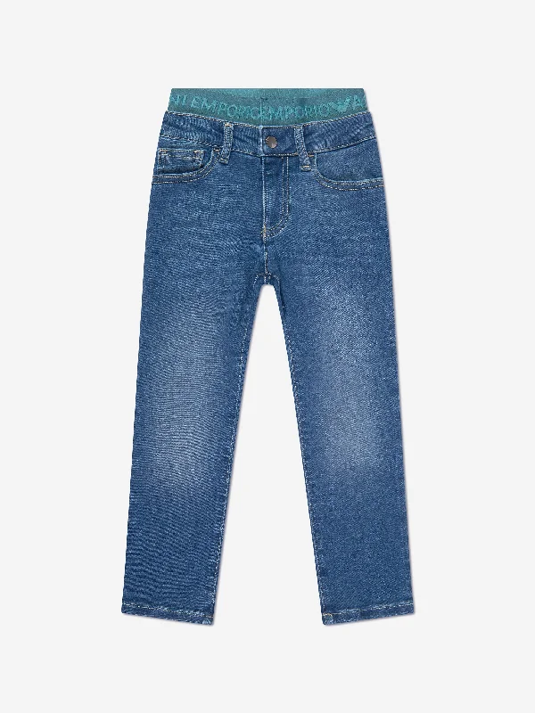 Emporio Armani Boys Skinny Fit Jeans in Blue