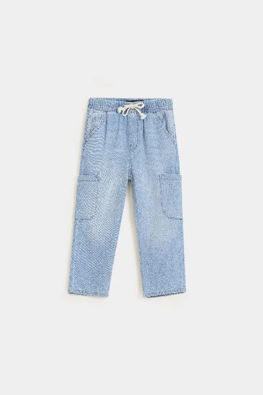 Straight Fit Cargo Jeans