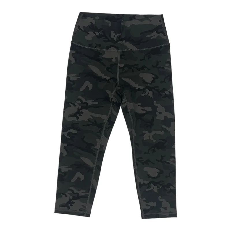 Athletic Leggings Capris By Zyia In Camouflage Print, Size:M