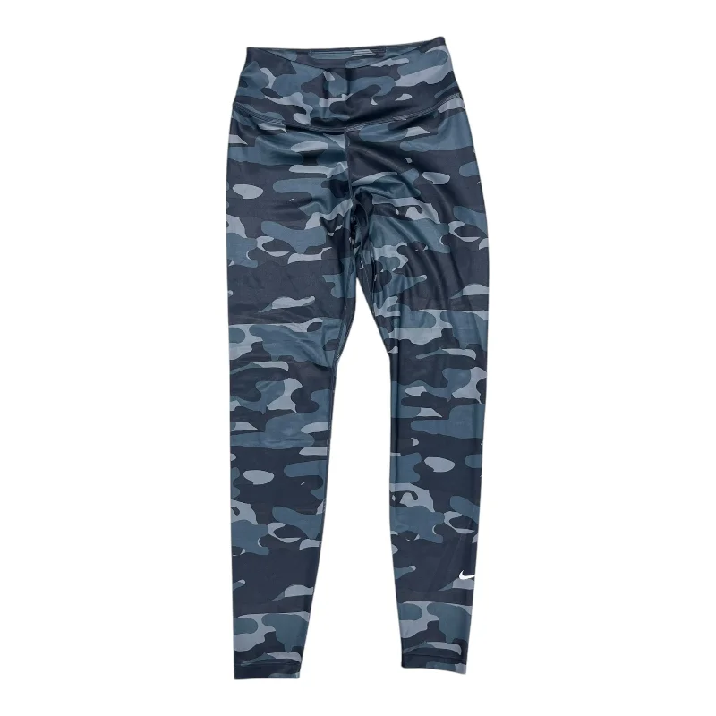 Athletic Leggings By Nike In Camouflage Print, Size:S