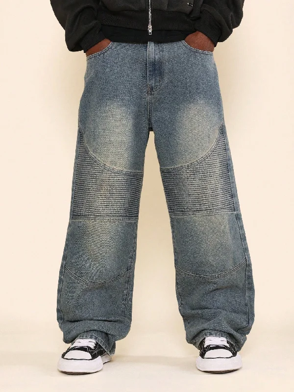 Loose Fit Biker Jean