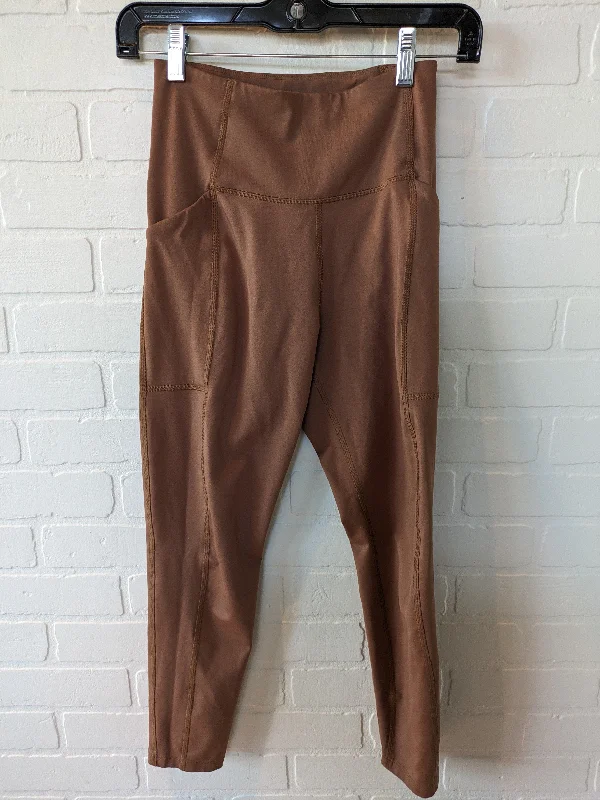 Brown Athletic Leggings Clothes Mentor, Size 4