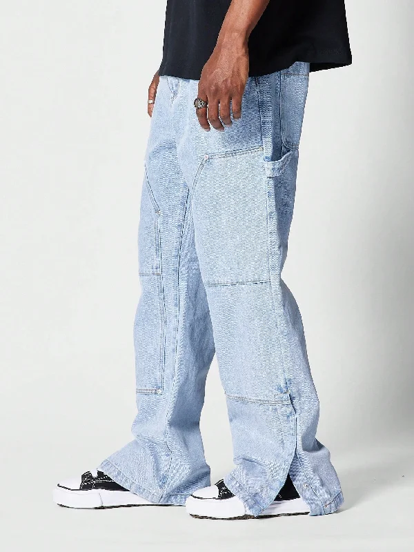 Loose Fit Carpenter Jean With Split Hem