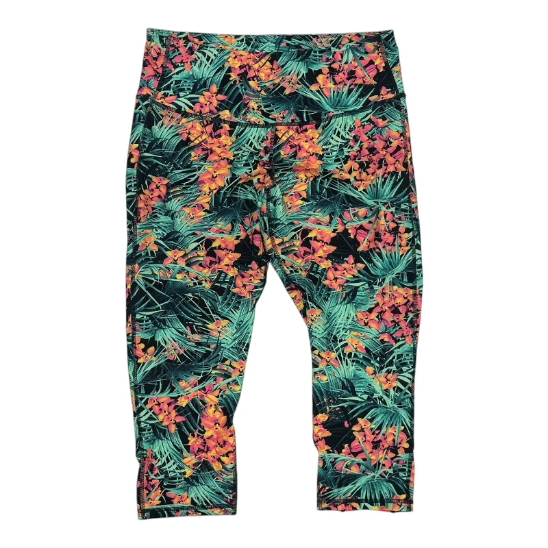 Athletic Leggings Capris By Old Navy In Tropical Print, Size:Xl