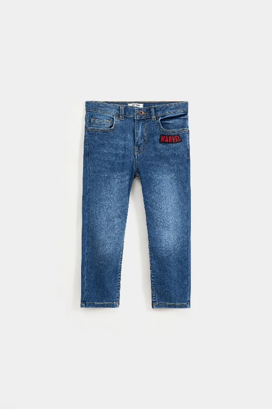 Slim Fit Jeans With Label Patch