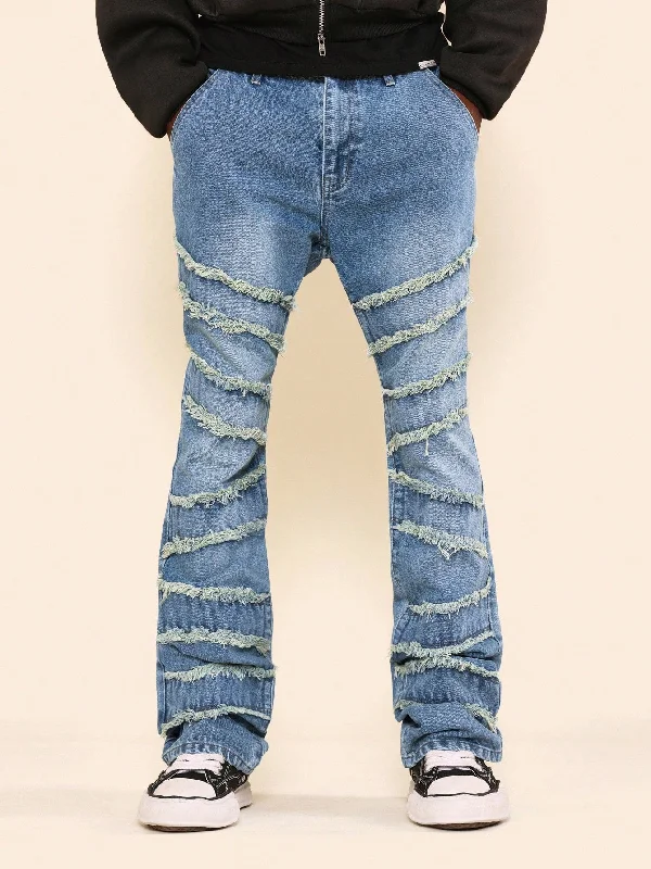 Flare Fit Super Raw Edge Jean