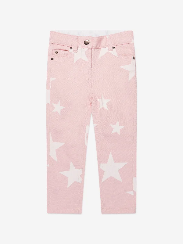 Stella McCartney Girls Star Jeans in Pink