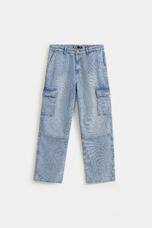 Cargo Straight Jeans