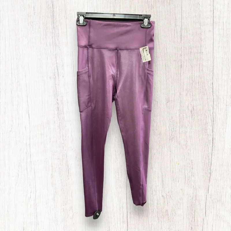 Purple Athletic Leggings Clothes Mentor, Size S